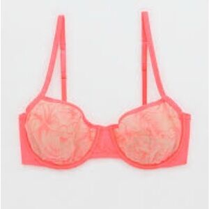 Aerie Coral Lace Bra
